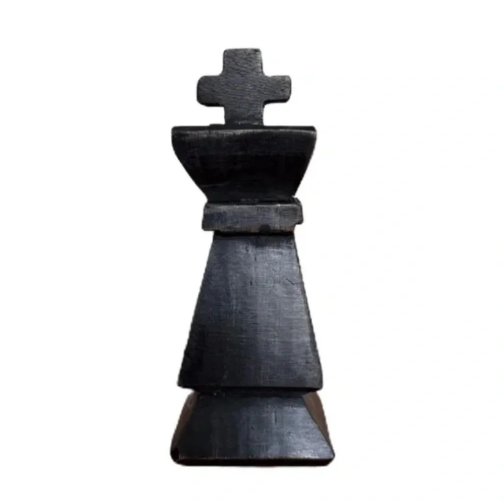 eyeglass holder Black wooden tower stand